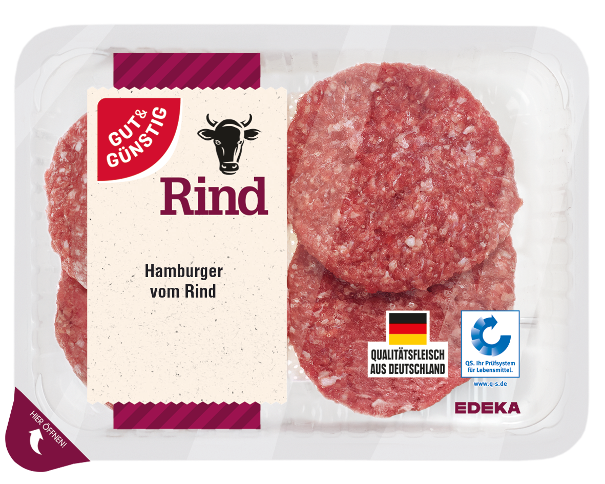 GUT&GÜNSTIG Hamburger vom Rind