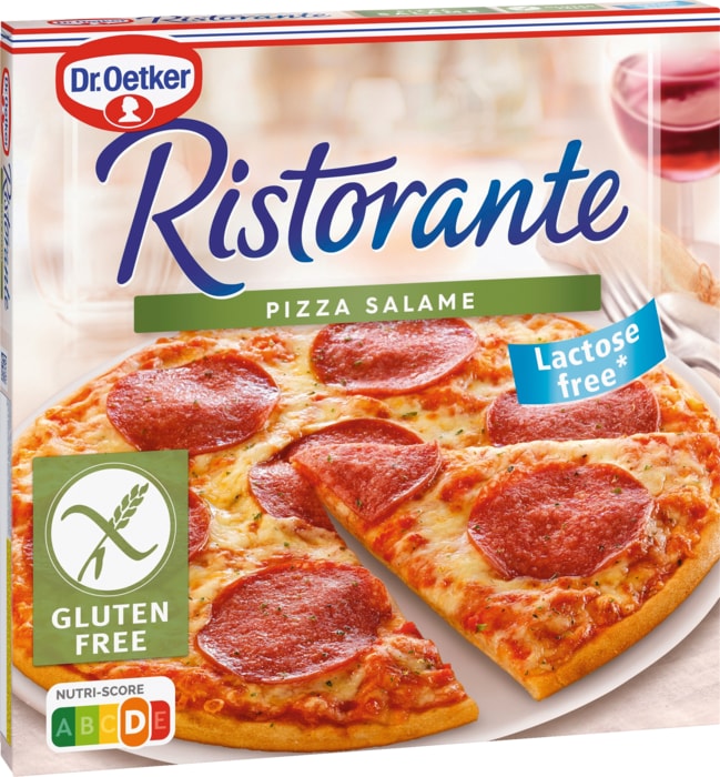 Dr. Oetker Pizza Ristorante laktose- und glutenfrei, la Mia Grande oder Familia