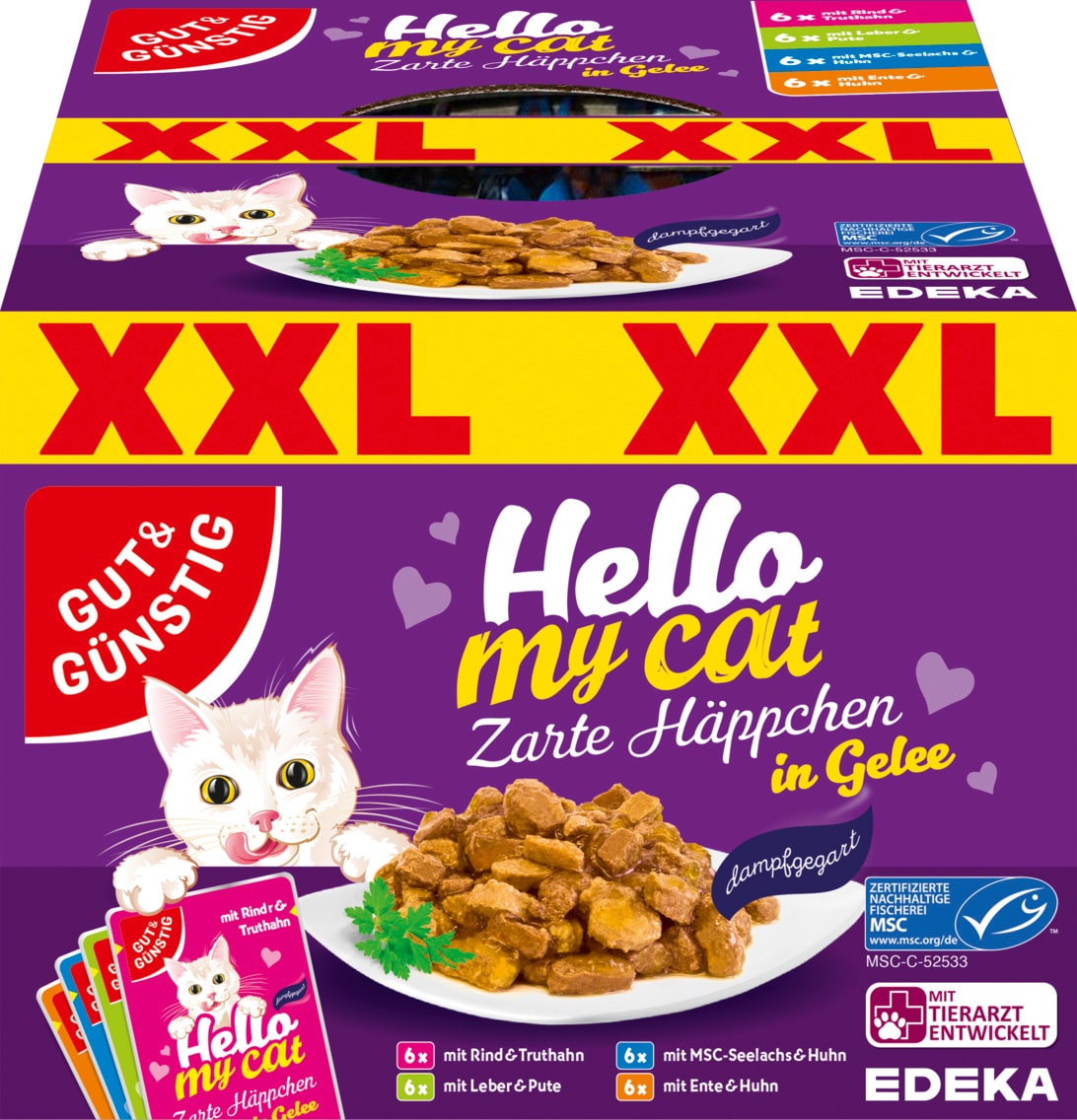 Gut & Günstig Hello my cat Zarte Häppchen