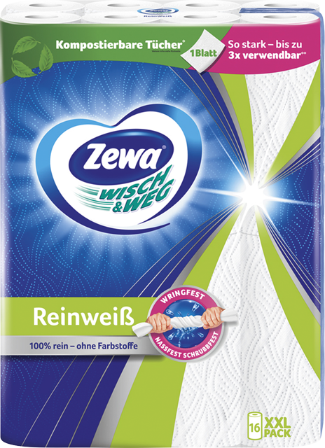 Zewa Wisch & Weg  Reinweiß 
