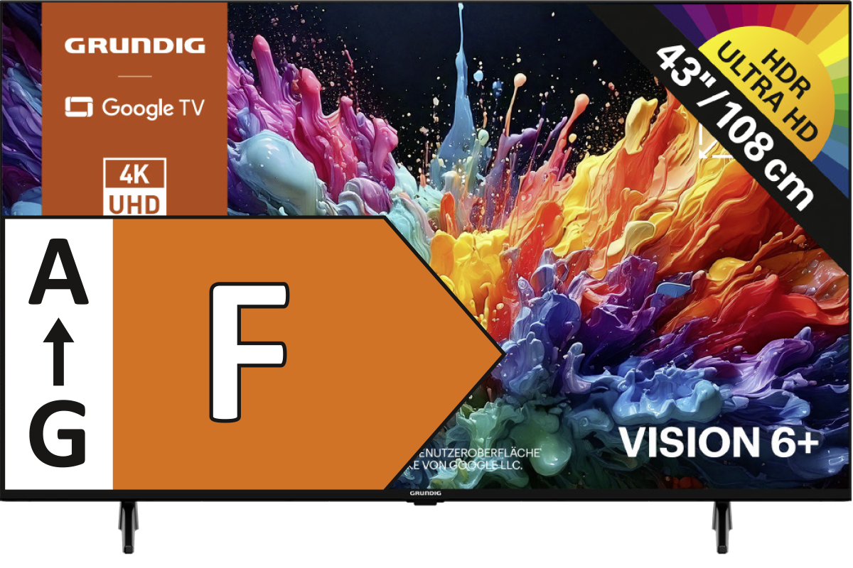GRUNDIG 4K-UHD-TV „43 GUB 6400“