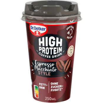 Dr. Oetker High Protein Coffee Drink oder High Protein Shake