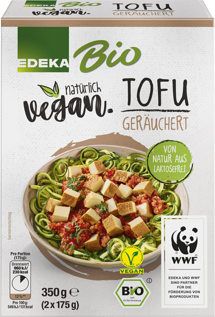 Vegan EDEKA Bio Tofu geräuchert