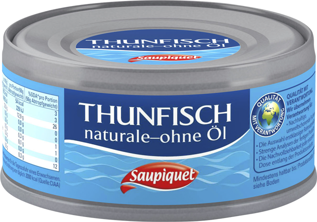 Saupiquet Thunfisch Stücke ohne Öl oder in Sonnenblumenöl