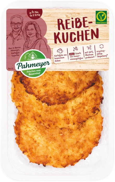 Pahmeyer Reibekuchen oder Gemüsetaler