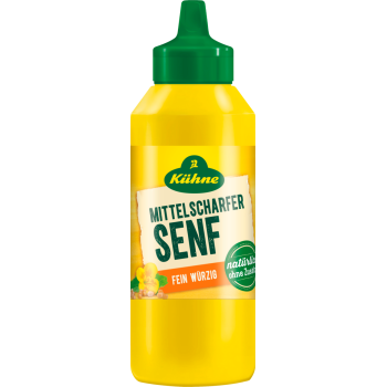 Kühne Mittelscharfer Senf oder Hot Dog Mustard