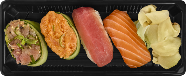 Lachs-Thunfisch Nigiri & Gunkan 
