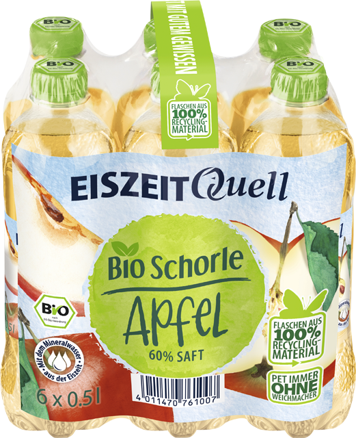 Eiszeit-Quell Bio-Schorle Apfel 