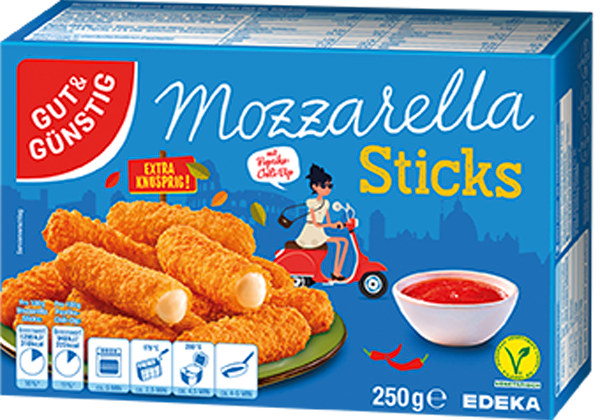 GUT&GÜNSTIG Chili-Cheese-Nuggets, Mozzarella-Sticks oder Frischkäse-Jalapenos