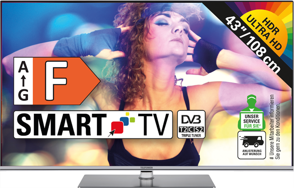 Telefunken "D43U960B2CW" 4K-UHD-TV