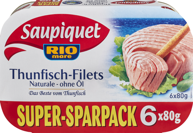 Saupiquet Thunfisch-Filets Naturale ohne Öl