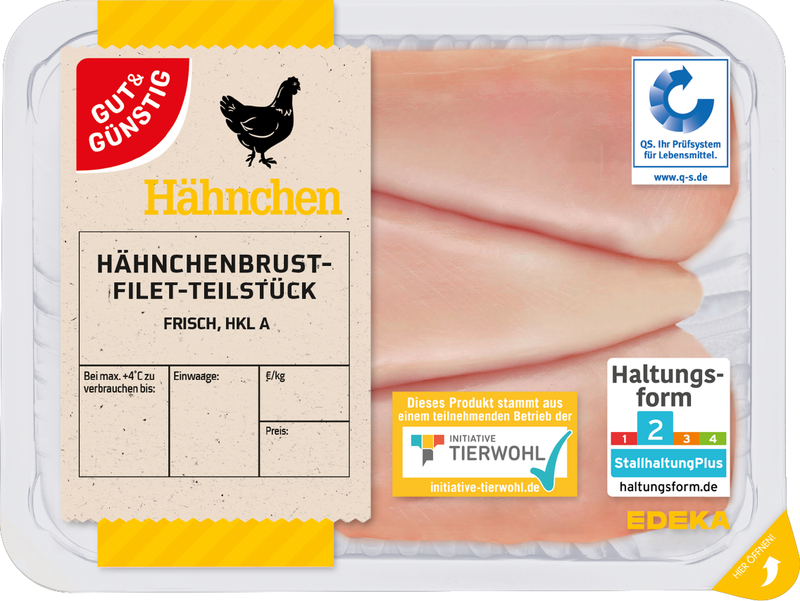 GUT&GÜNSTIG Hähnchen-Brustfilet ohne Haut