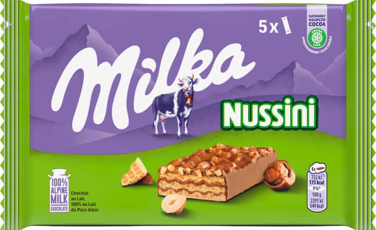 Milka Nussini, Cadbury Picnic oder Wunderbar