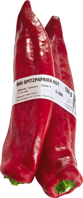 Bio Spitzpaprika rot
