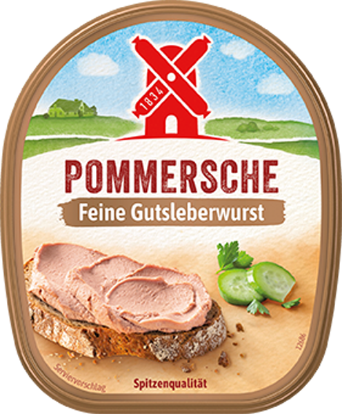 Rügenwalder Mühle Teewurst**, Pommersche Gutsleberwurst** oder Geflügelleberwurst
