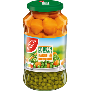 GUT & GÜNSTIG - Erbsen mit Pariser Karotten