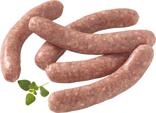 Frische grobe Bratwurst