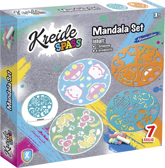 Kreide Spaß Mandala Set