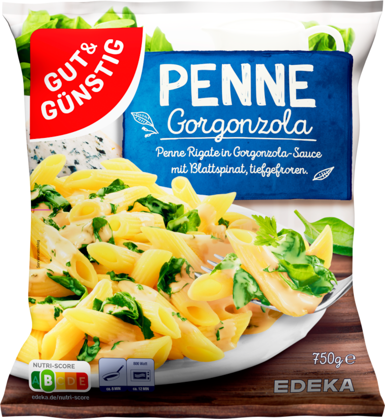 GUT&GÜNSTIG Penne Gorgonzola oder Tortelloni Käse-Sahne