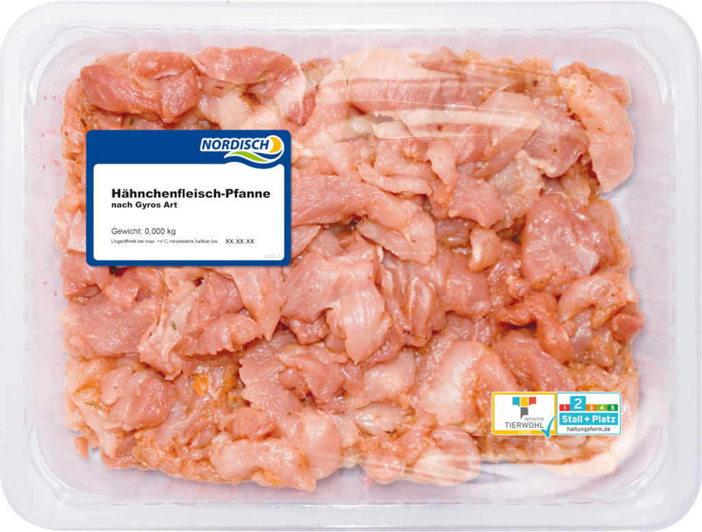 NORDISCH Hähnchengeschnetzeltes Gyros Art