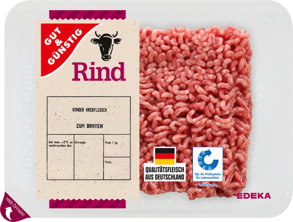 Gut & Günstig Rinder Hackfleisch