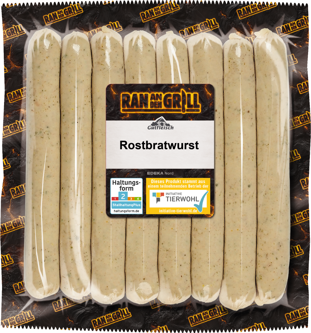Ran an den Grill Rostbratwurst, Schinkengriller oder Bratwurst-Mix