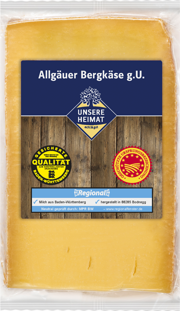 Unsere Heimat – echt & gut Allgäuer Bergkäse