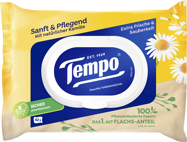 Tempo feuchte Toilettentücher
