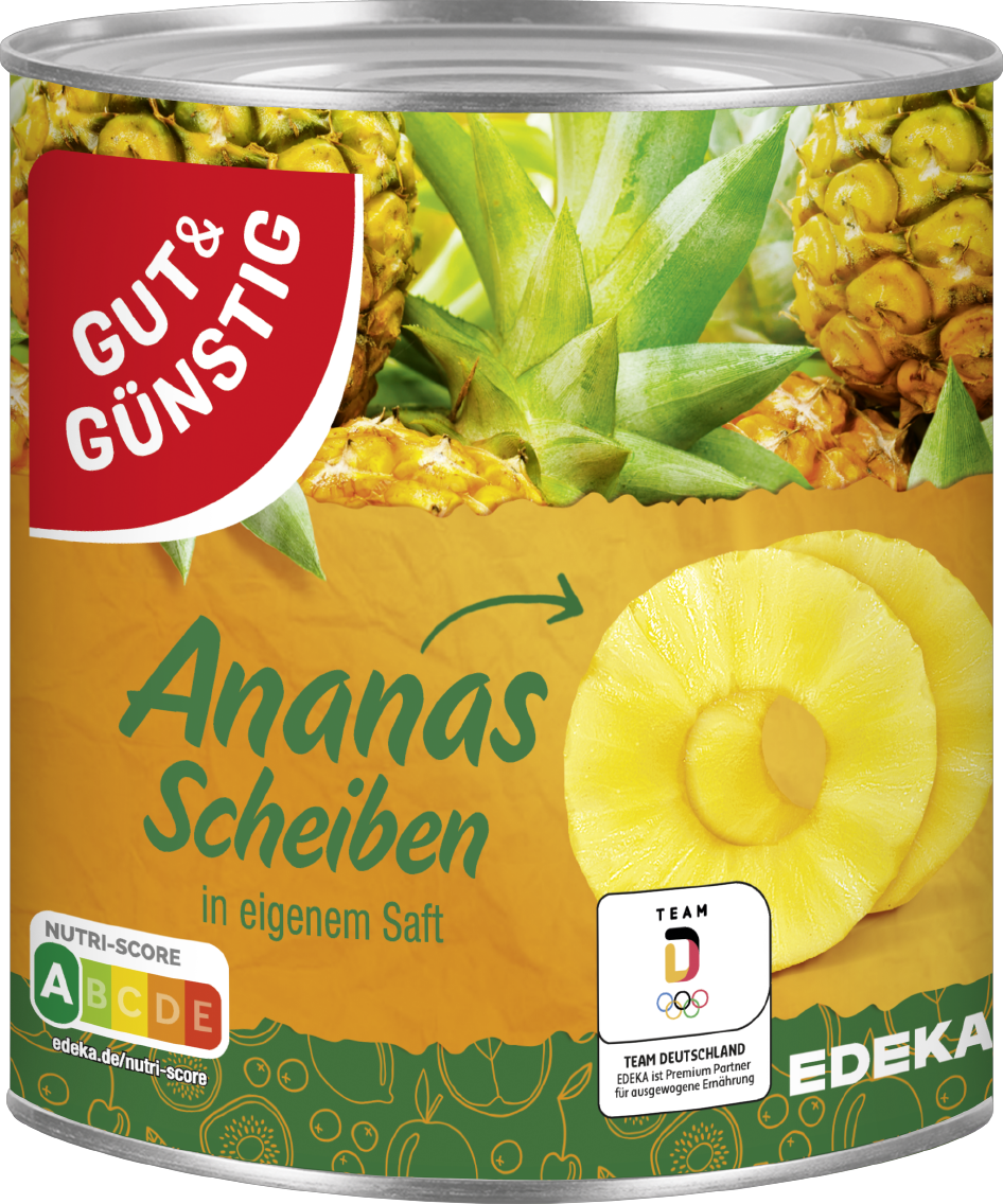 3 x GUT&GÜNSTIG Ananas Scheiben