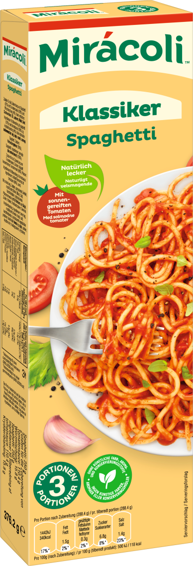 Miracoli Spaghetti mit Tomatensauce