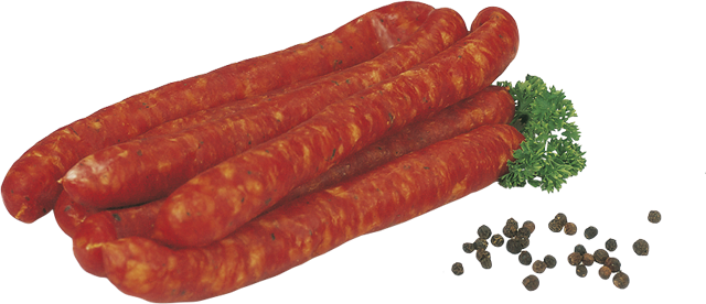 Frischwurst-Aufschnitt mit Bierschinken