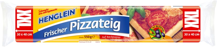 Henglein Frischer Pizzateig XXL