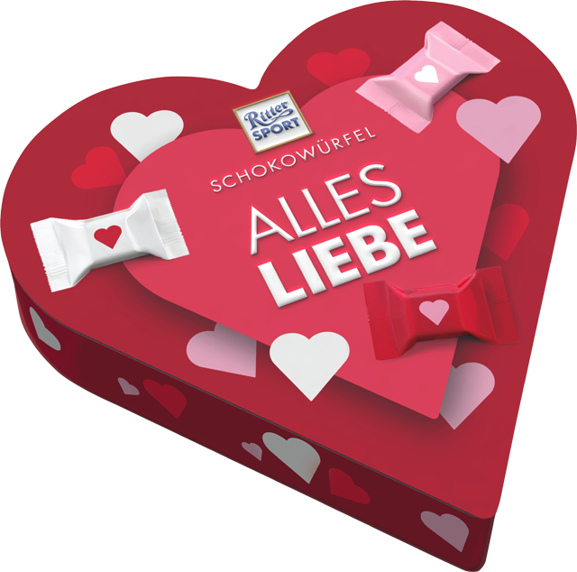 Ritter Sport Schokowürfel Herz