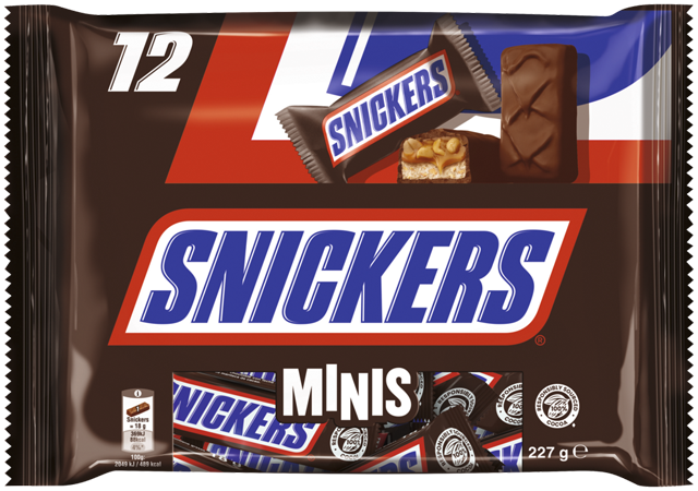 Snickers Minis, Bountyoder Milky Way 