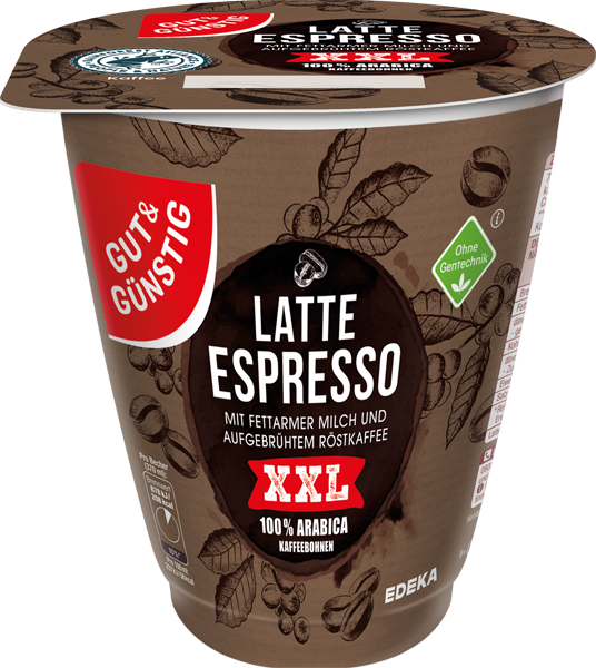 GUT&GÜNSTIG Latte Macchiato oder Latte Espresso XXL