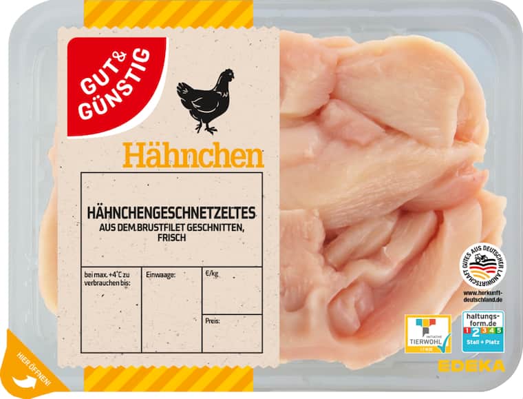 Gut&Günstig Hähnchengeschnetzeltes*