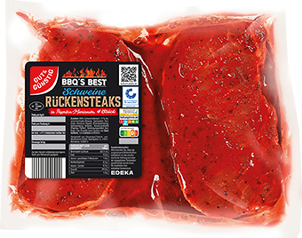 GUT&GÜNSTIG Schweinerückensteak mariniert
