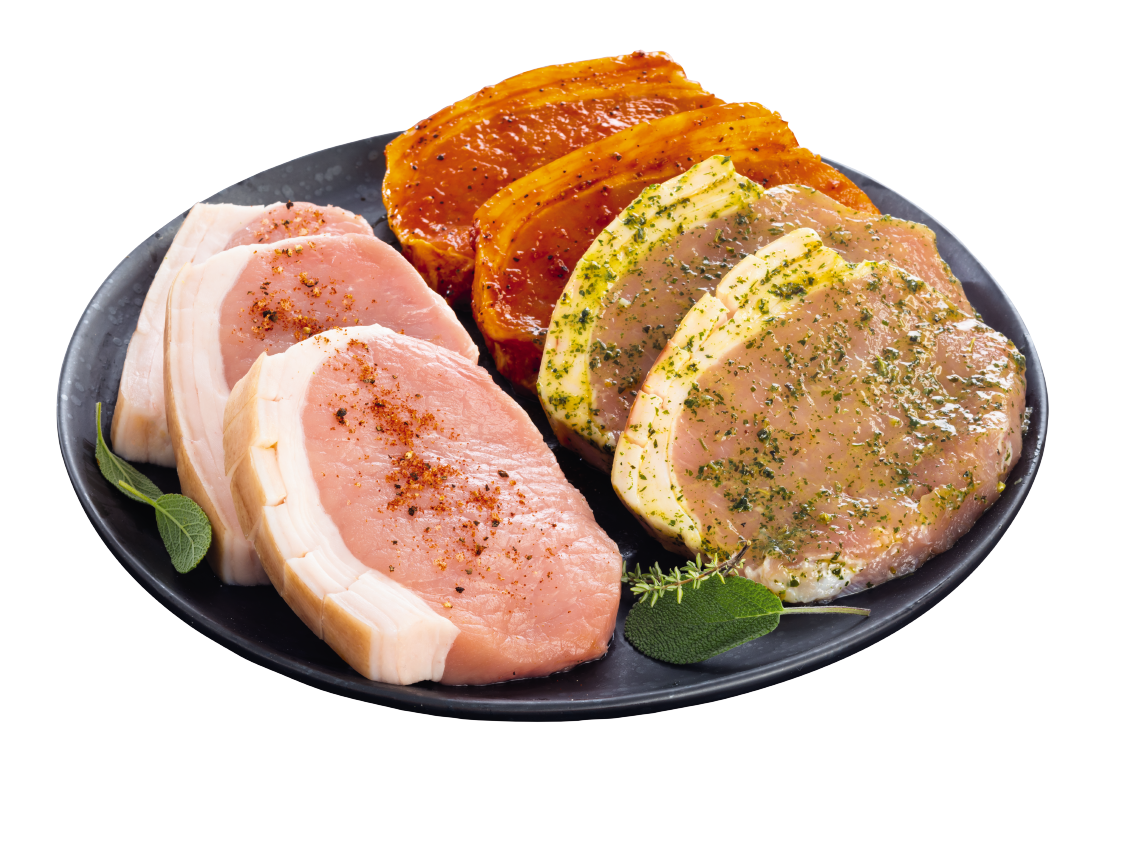 Gutfleisch Schweinelachssteak mit Schwarte