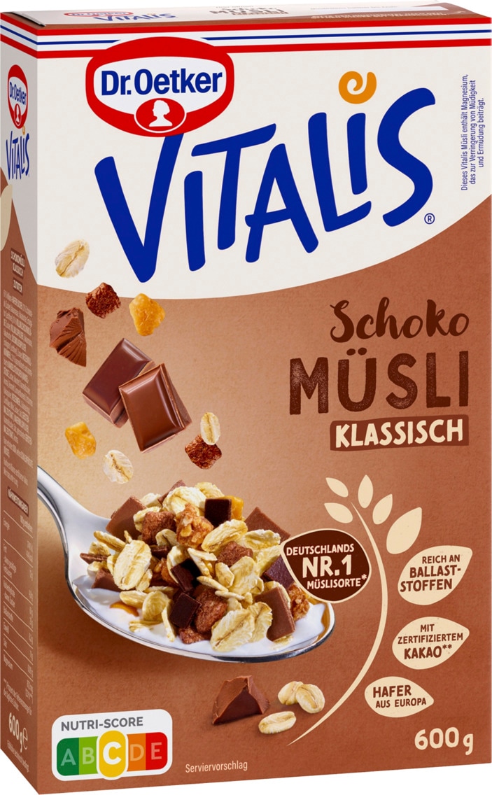 Dr. Oetker Vitalis Müsli oder Paula Müslispaß