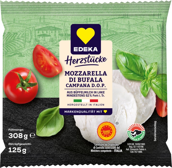 EDEKA Herzstücke Mozzarella di Bufala Campana D.O.P.