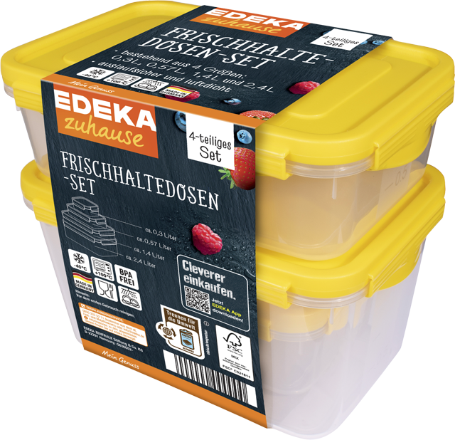 EDEKA zuhause Frischhaltedosenset
