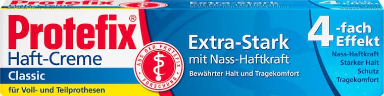 Protefix Haft-Creme für die dritten Zähne