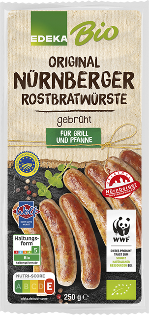 EDEKA Bio Original Nürnberger Rostbratwürste 