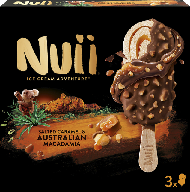 Nuii Salted Caramel & Australian Macadamia, Toblerone Stick