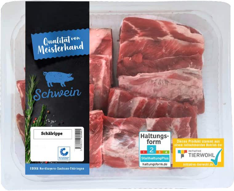 Schweine Schälrippe