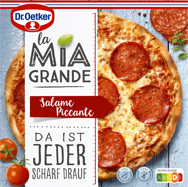 Dr. Oetker Pizza la Mia Grande Salame Piccante, Pizza Ristorante Salame