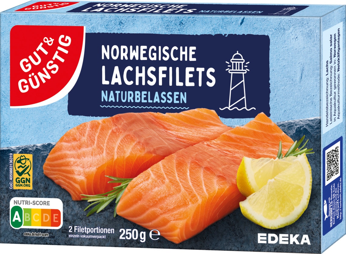 Gut & Günstig Norwegische Lachsfilets