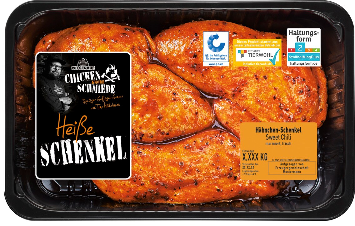 Wiesenhof Chicken & More Schmiede "Heiße Schenkel" Hähnchen Schenkel