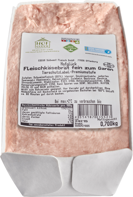 Hofglück Fleischkäsebrät fein zum Garen 