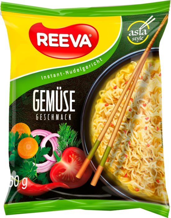 Reeva oder Yum Yum Instant Nudeln